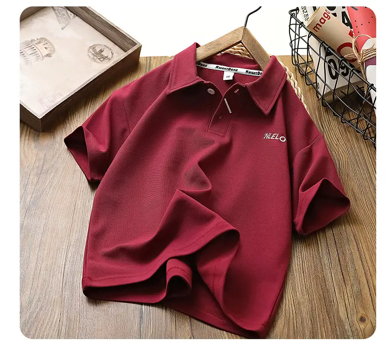 Black Polo Shirt for Boys Summer Casual Wear — feature 17