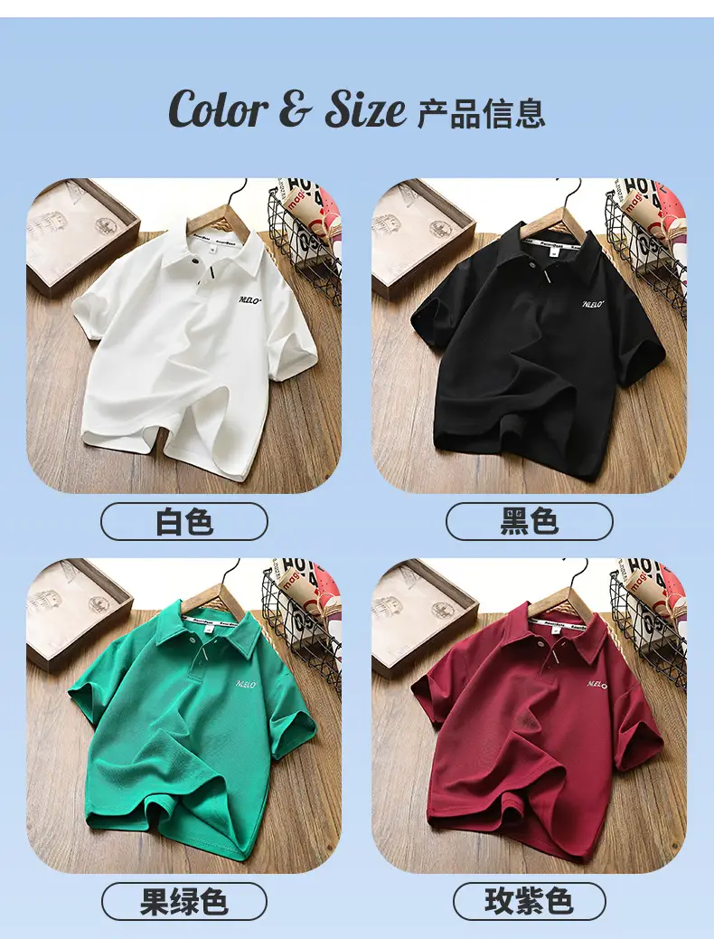 Black Polo Shirt for Boys Summer Casual Wear — feature 8