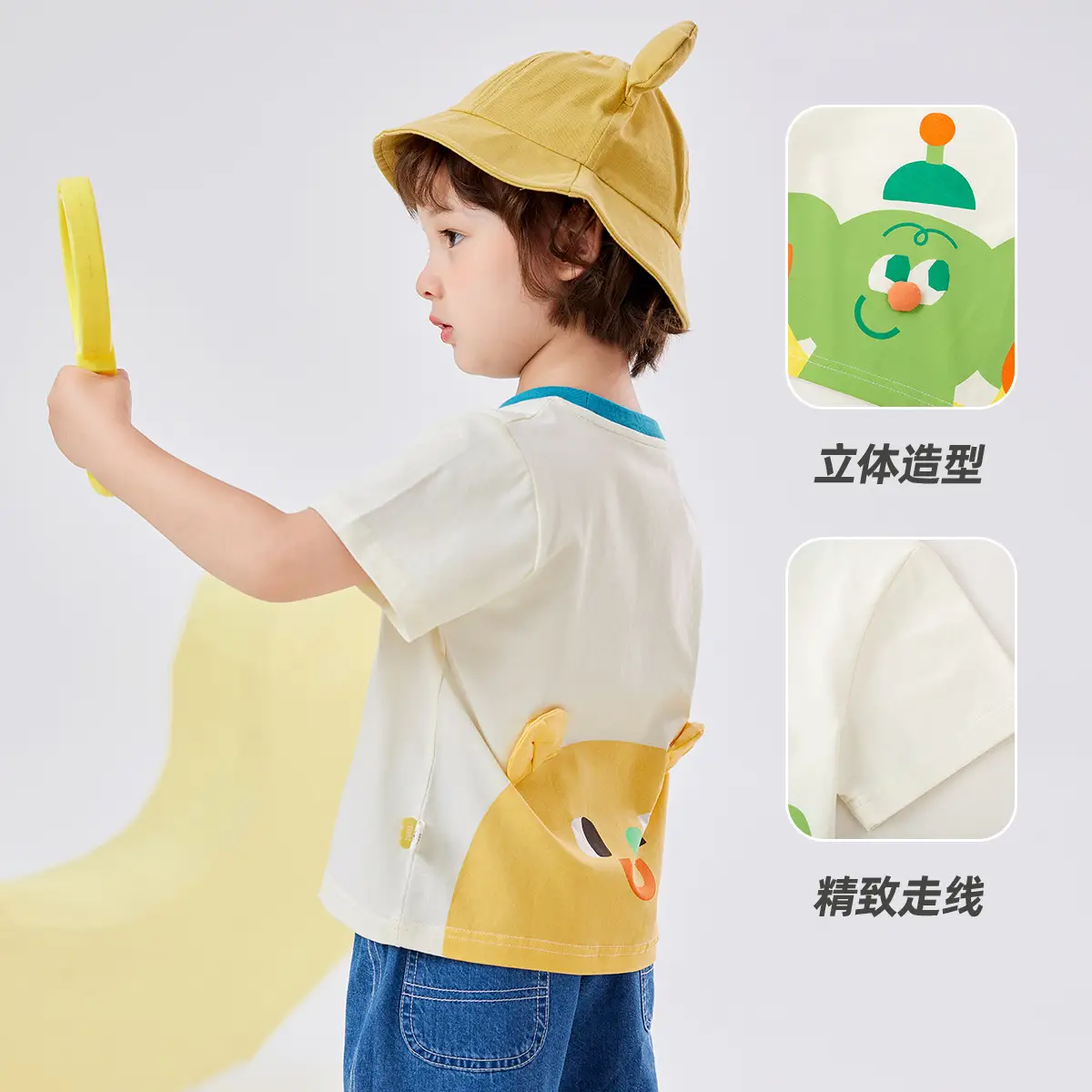 Baby T-shirt Short Sleeve Summer Wear Breathable Cotton - Image 4
