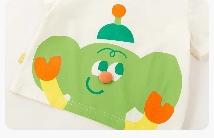 Baby T-shirt Short Sleeve Summer Wear Breathable Cotton — feature 11