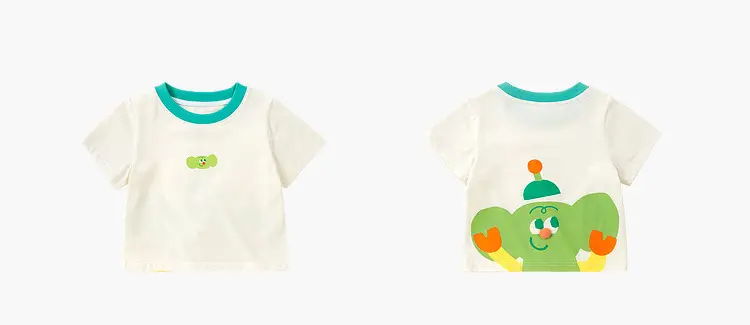 Baby T-shirt Short Sleeve Summer Wear Breathable Cotton — feature 8