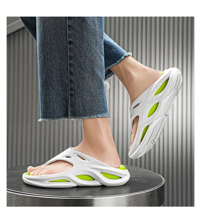 Men's Green Cross-Border Flip-Flops Large Size — feature 12