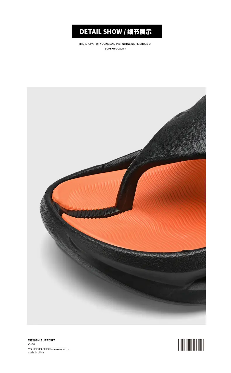 Men's Green Cross-Border Flip-Flops Large Size — feature 5