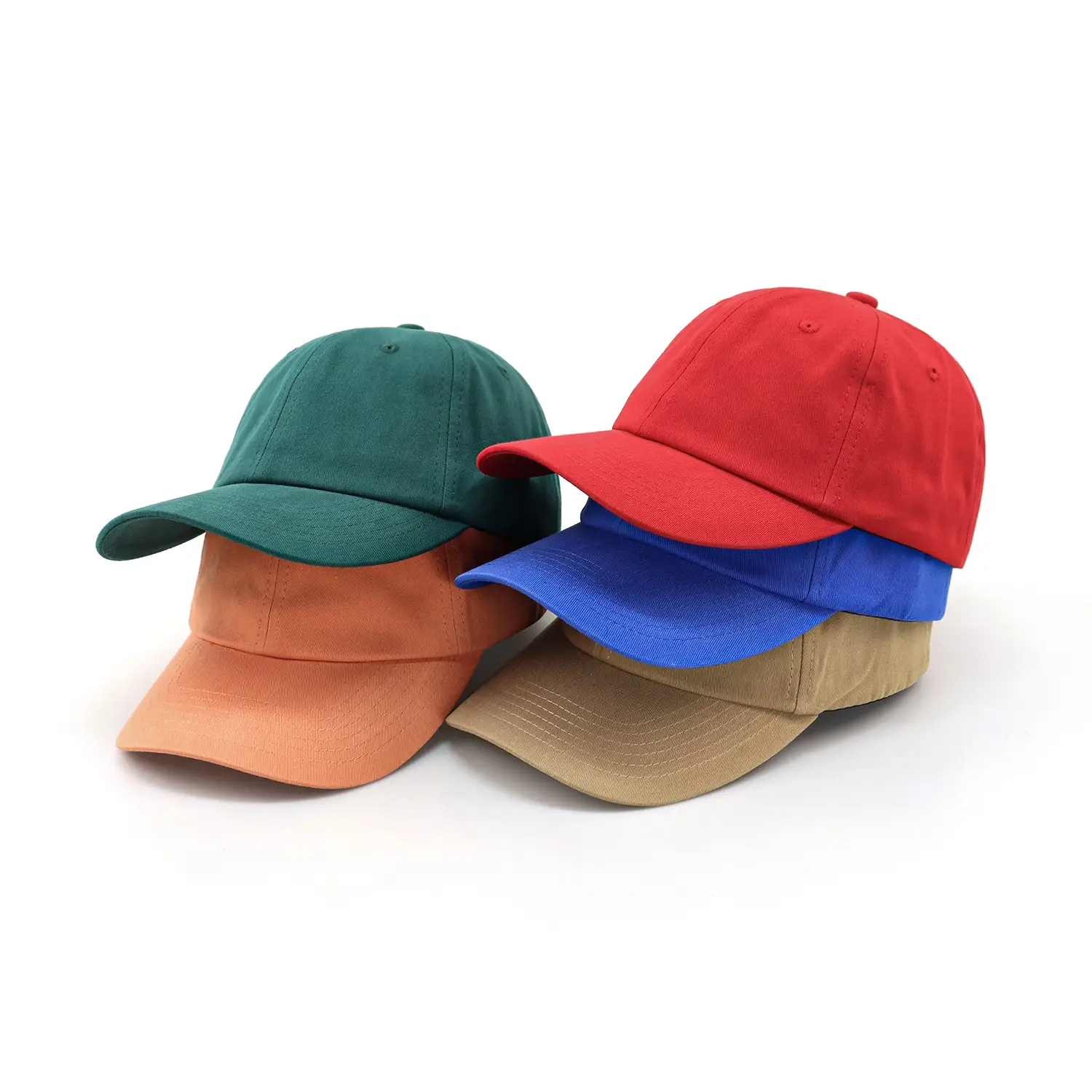 Women Green Baseball Cap Adjustable Summer Sun Protection