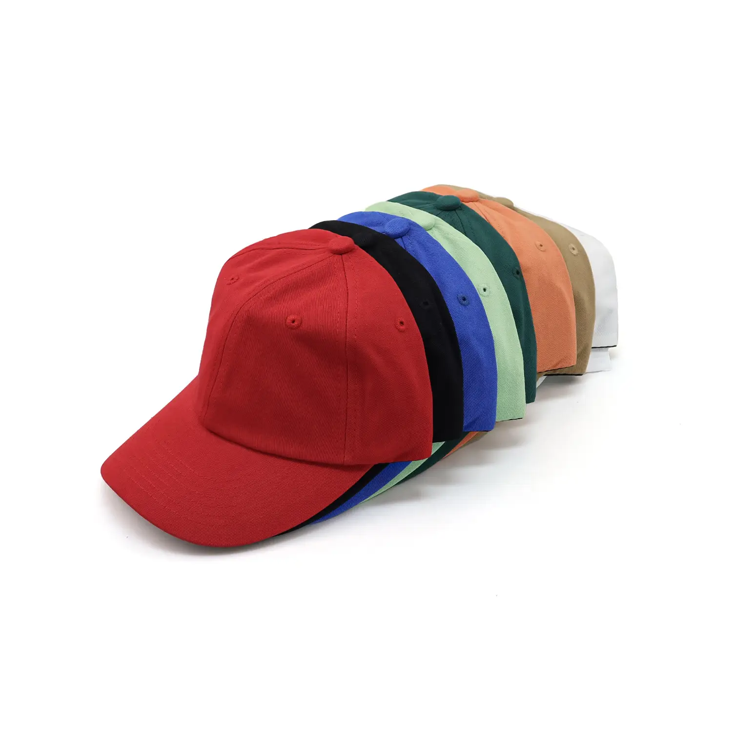 Women Green Baseball Cap Adjustable Summer Sun Protection