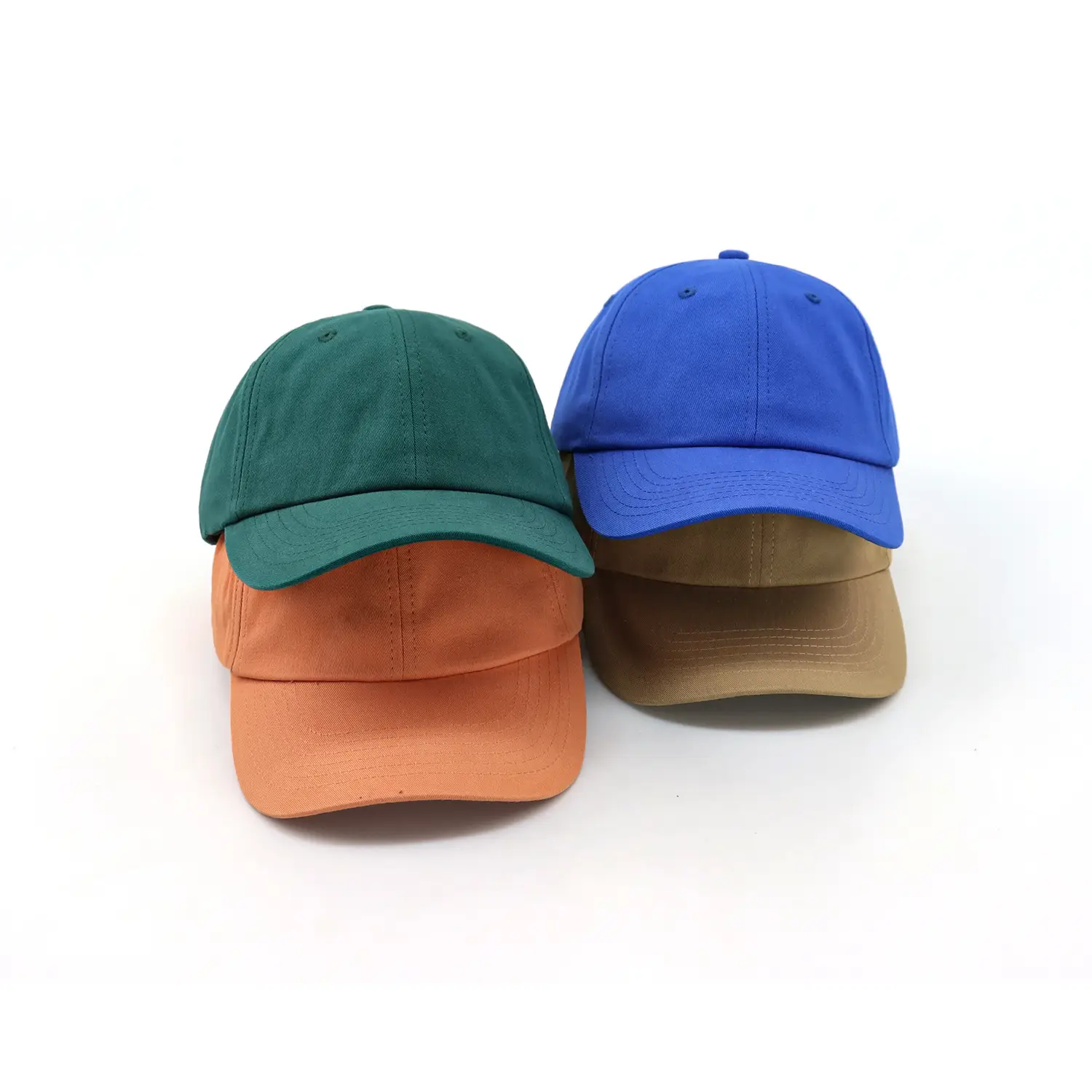 Women Green Baseball Cap Adjustable Summer Sun Protection