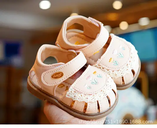 Toddler Sandals White Lace Baby Shoes Non-Slip — feature 9