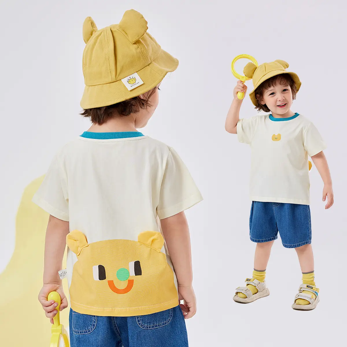 Dudu Jia Cartoon T-shirt for Boys Summer Wear - Image 4
