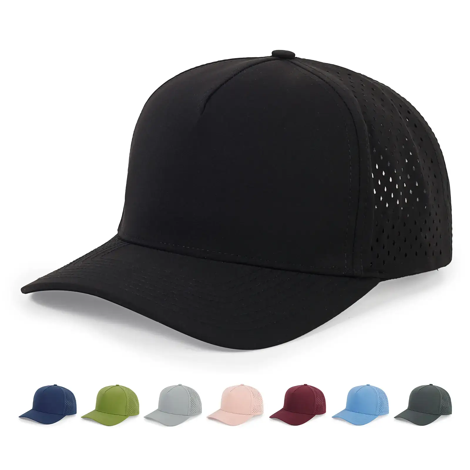 Women's Pink Laser Punched Sunscreen Cap — feature 2
