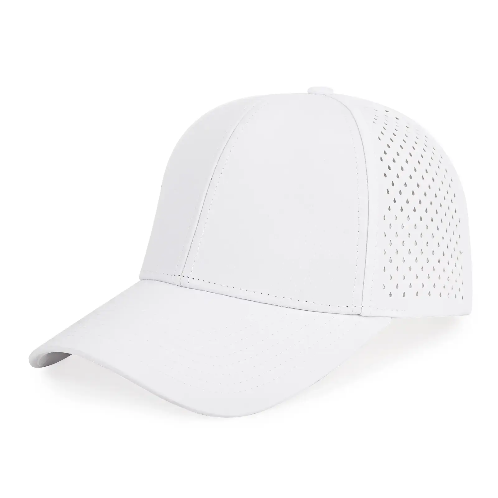Women's Pink Laser Punched Sunscreen Cap - Image 17
