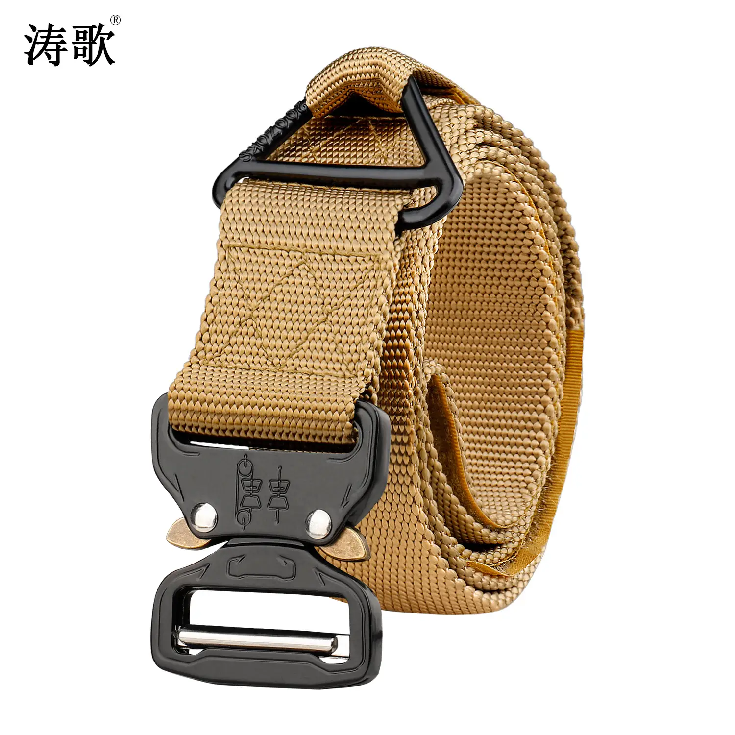 Men's Tactical Nylon Belt Cobra Drop Board Black Green