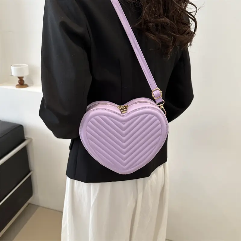 Textured Heart Bag for Women Shoulder Crossbody 2024 - Image 8