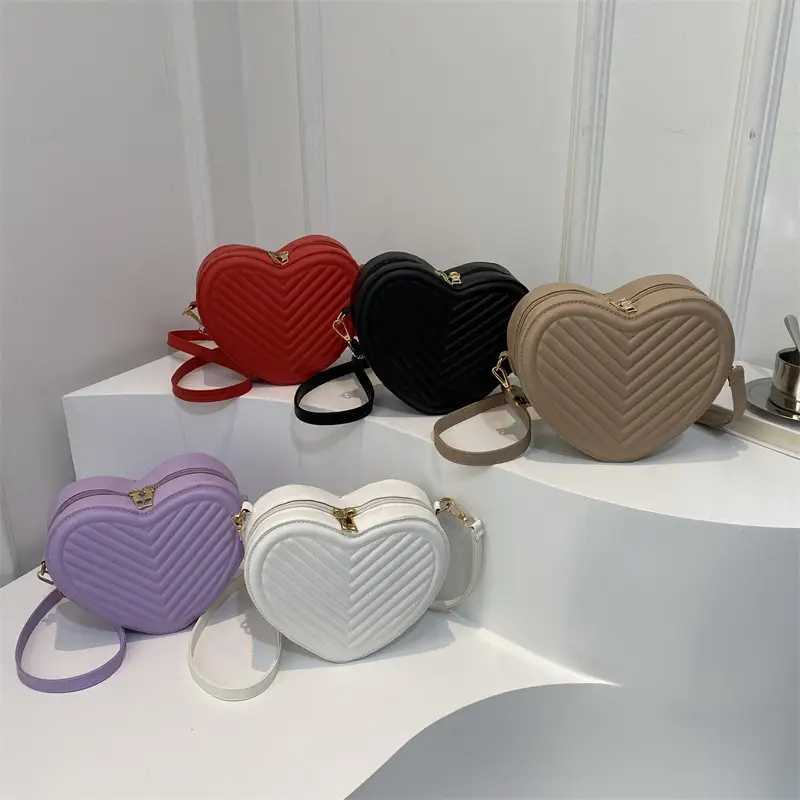 Textured Heart Bag for Women Shoulder Crossbody 2024 - Image 9