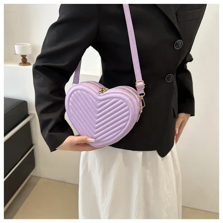 Textured Heart Bag for Women Shoulder Crossbody 2024 — feature 18