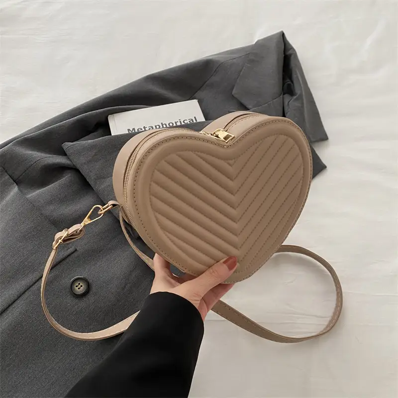 Textured Heart Bag for Women Shoulder Crossbody 2024 - Image 4