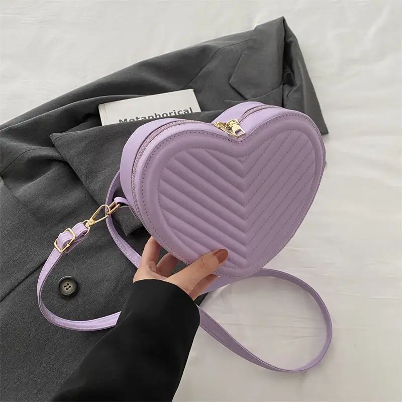 Textured Heart Bag for Women Shoulder Crossbody 2024 - Image 5