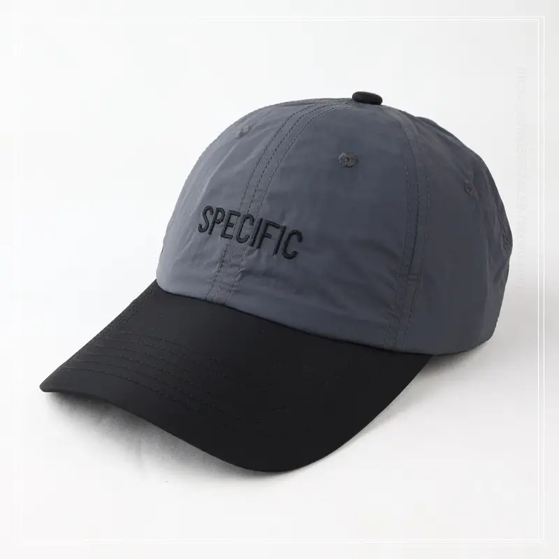 Men's Grey Specific Embroidered Baseball Cap — feature 9