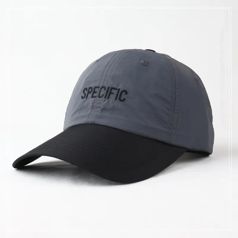 Men's Grey Specific Embroidered Baseball Cap - Image 2