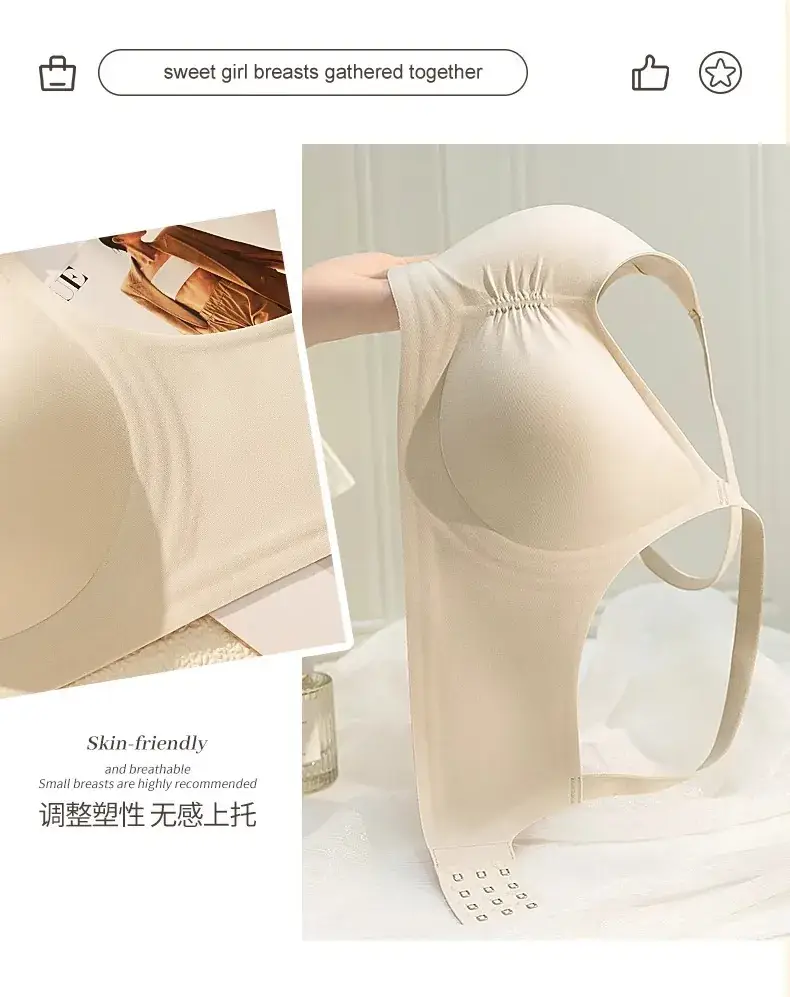Women's Traceless Bra Summer Non-Sagging Chest Gathering — feature 22