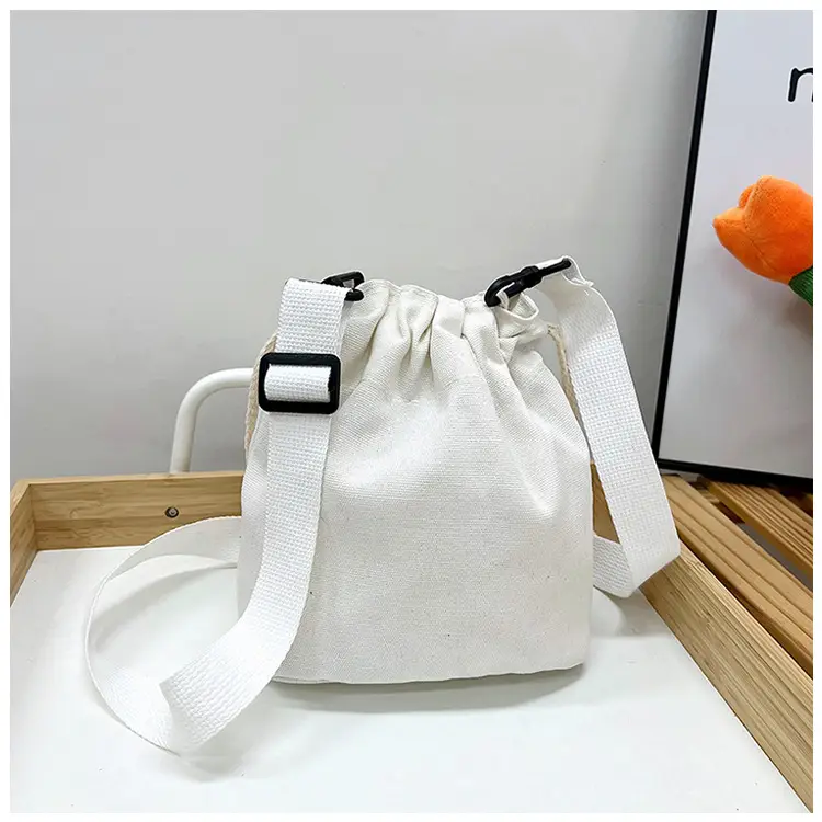 Women's Flower Drawstring Crossbody Bag Canvas 2024 — feature 42