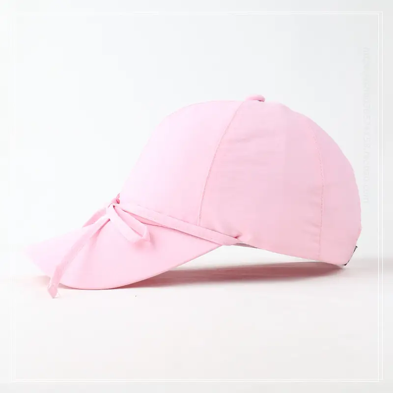 Pink Ins Niche Tether Bow Baseball Cap Women's Sunscreen Cap — feature 10