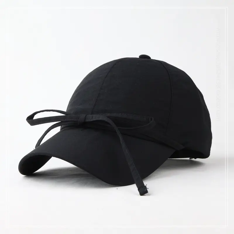 Pink Ins Niche Tether Bow Baseball Cap Women's Sunscreen Cap — feature 2