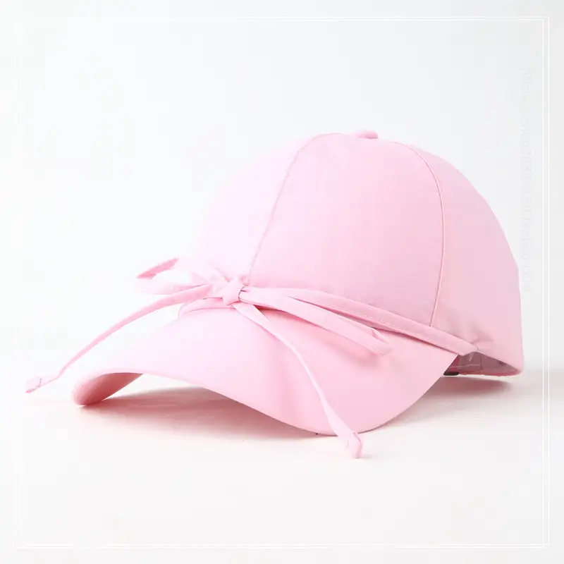 Pink Ins Niche Tether Bow Baseball Cap Women's Sunscreen Cap — feature 7