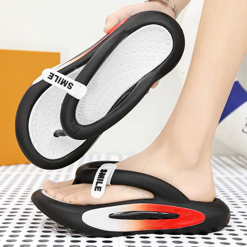 Sandals and Slippers Foreign Trade Large Size Summer Couple Slippers Lightweight EVA Dung Feeling Thick Bottom Fashionable Casual Flip Flops