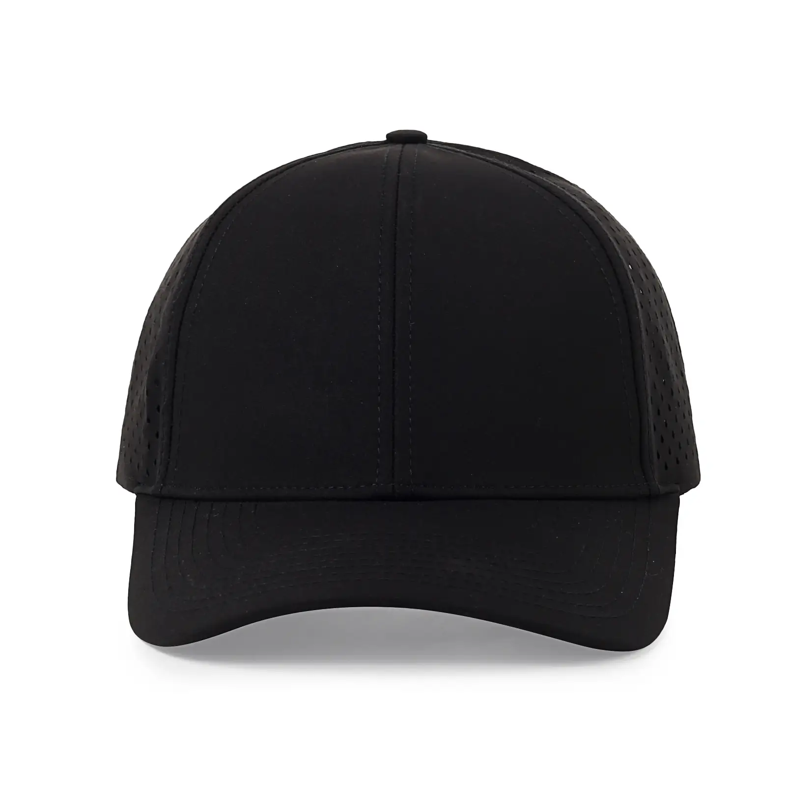 Men Laser Punching Cap Black Sun Proof Visor — feature 4