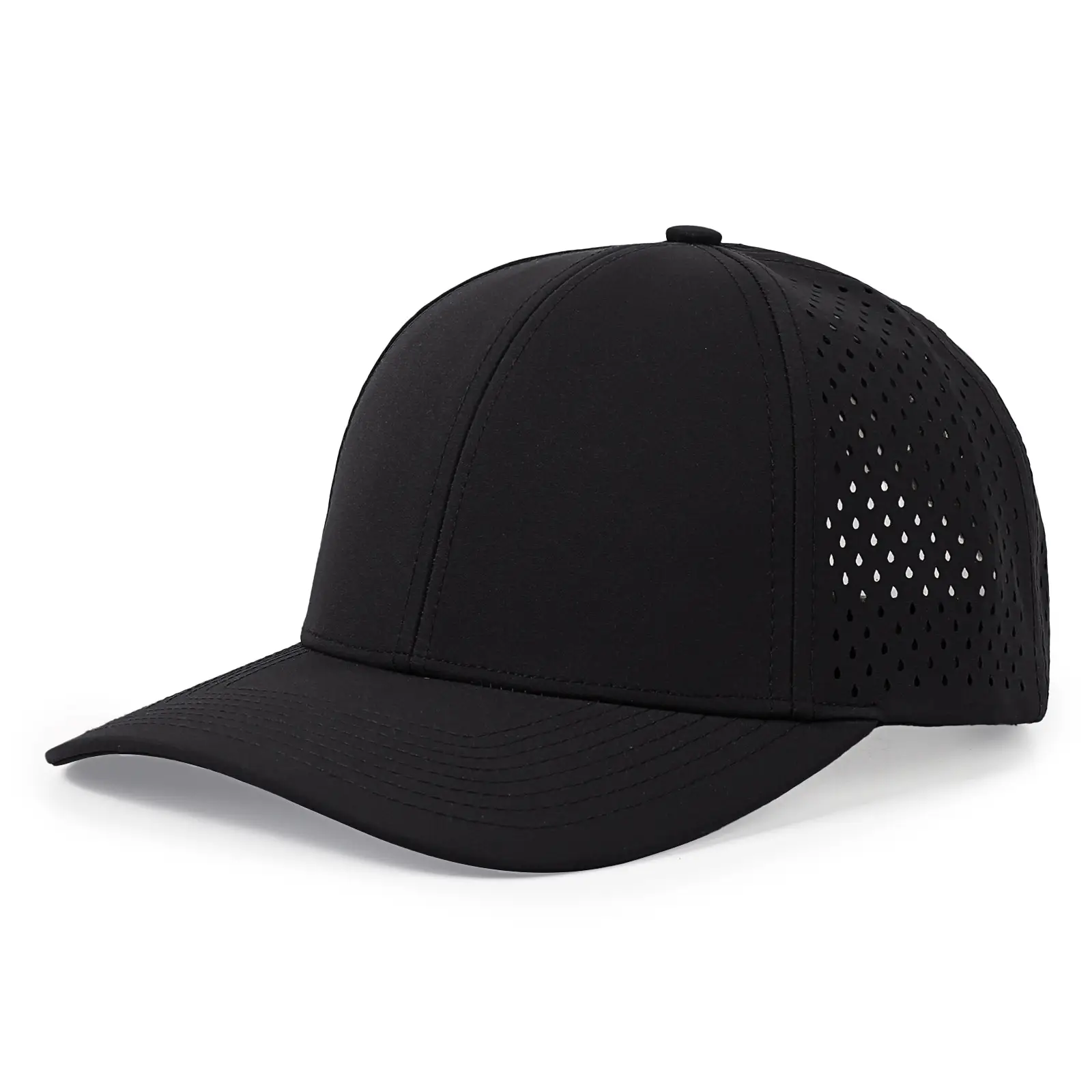 Black Laser Sunscreen Cap with Rhinestones — feature 3