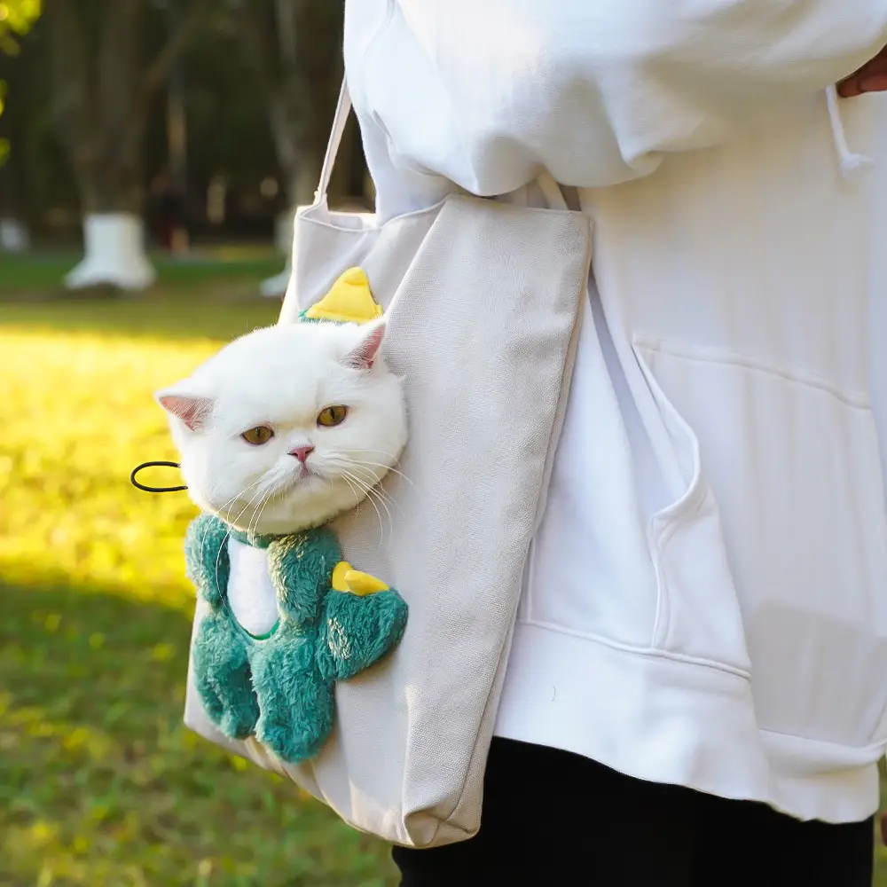 Pet Outgoing Cat Crossbody Bag with Cat Design — feature 11