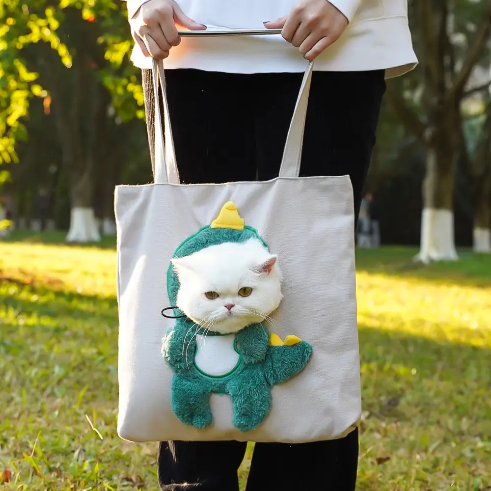 Pet Outgoing Cat Crossbody Bag with Cat Design — feature 12