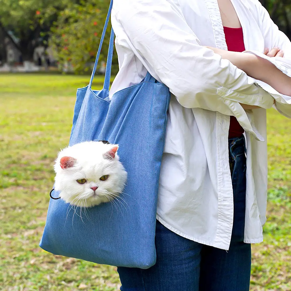 Pet Outgoing Cat Crossbody Bag with Cat Design — feature 13