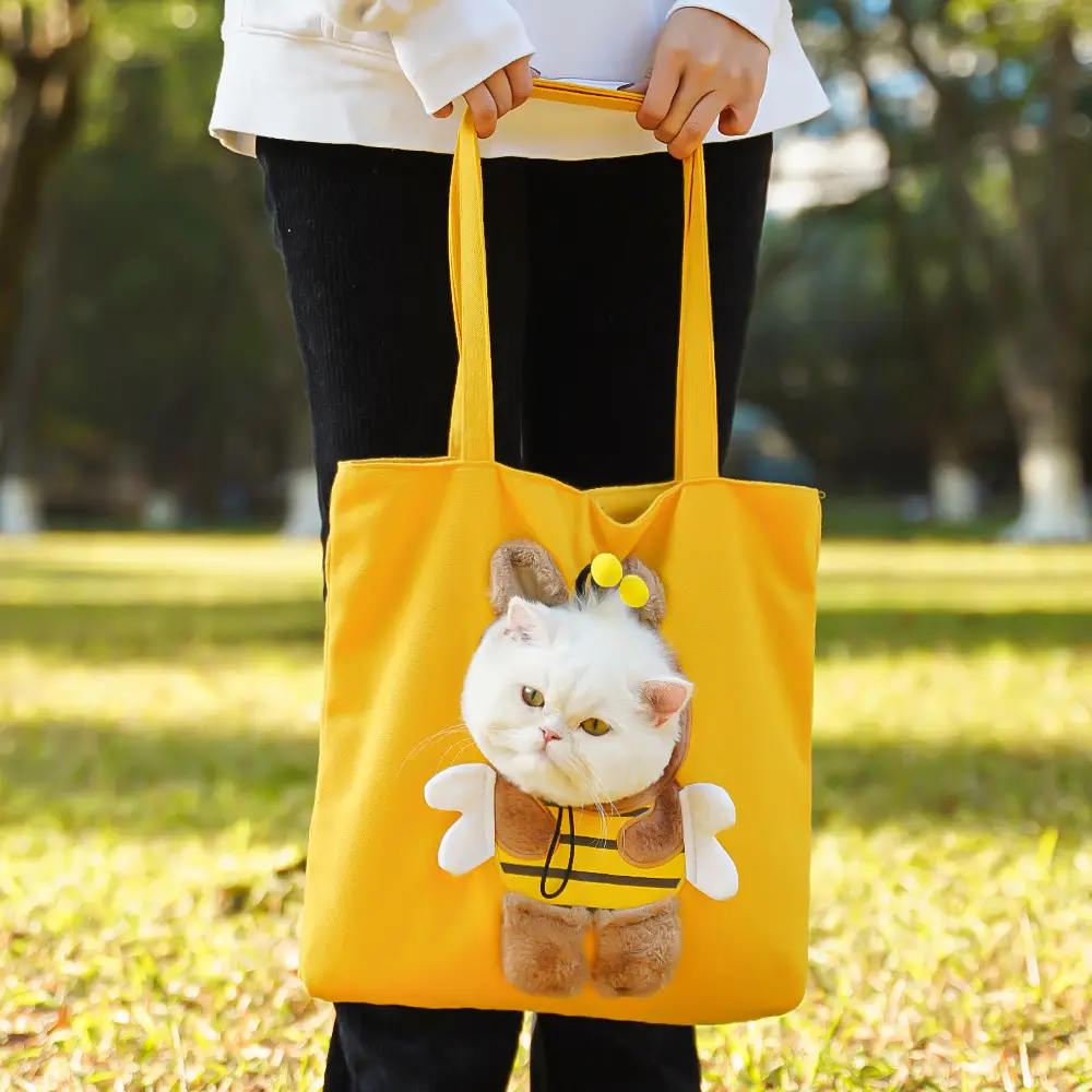 Pet Outgoing Cat Crossbody Bag with Cat Design — feature 5