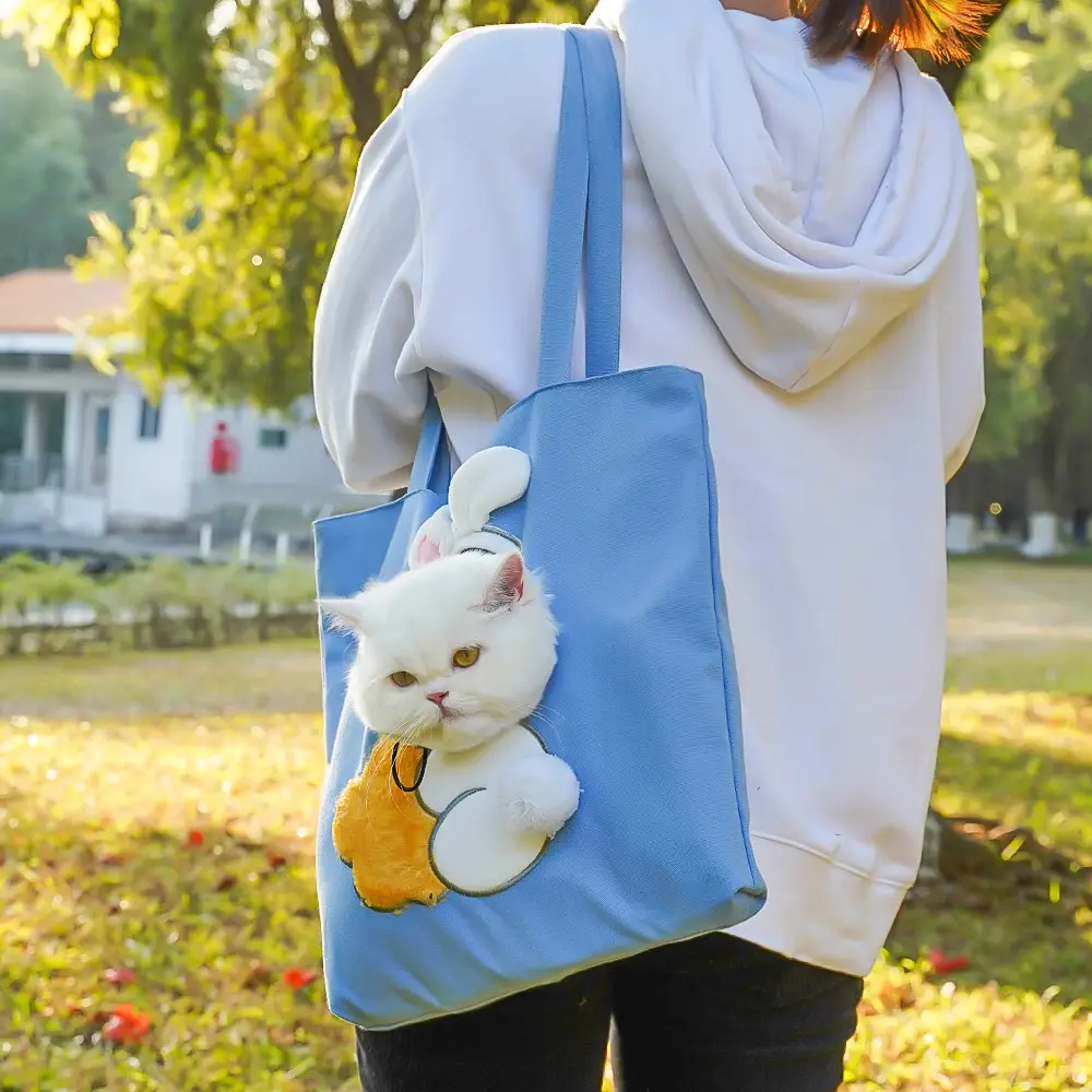 Pet Outgoing Cat Crossbody Bag with Cat Design — feature 9