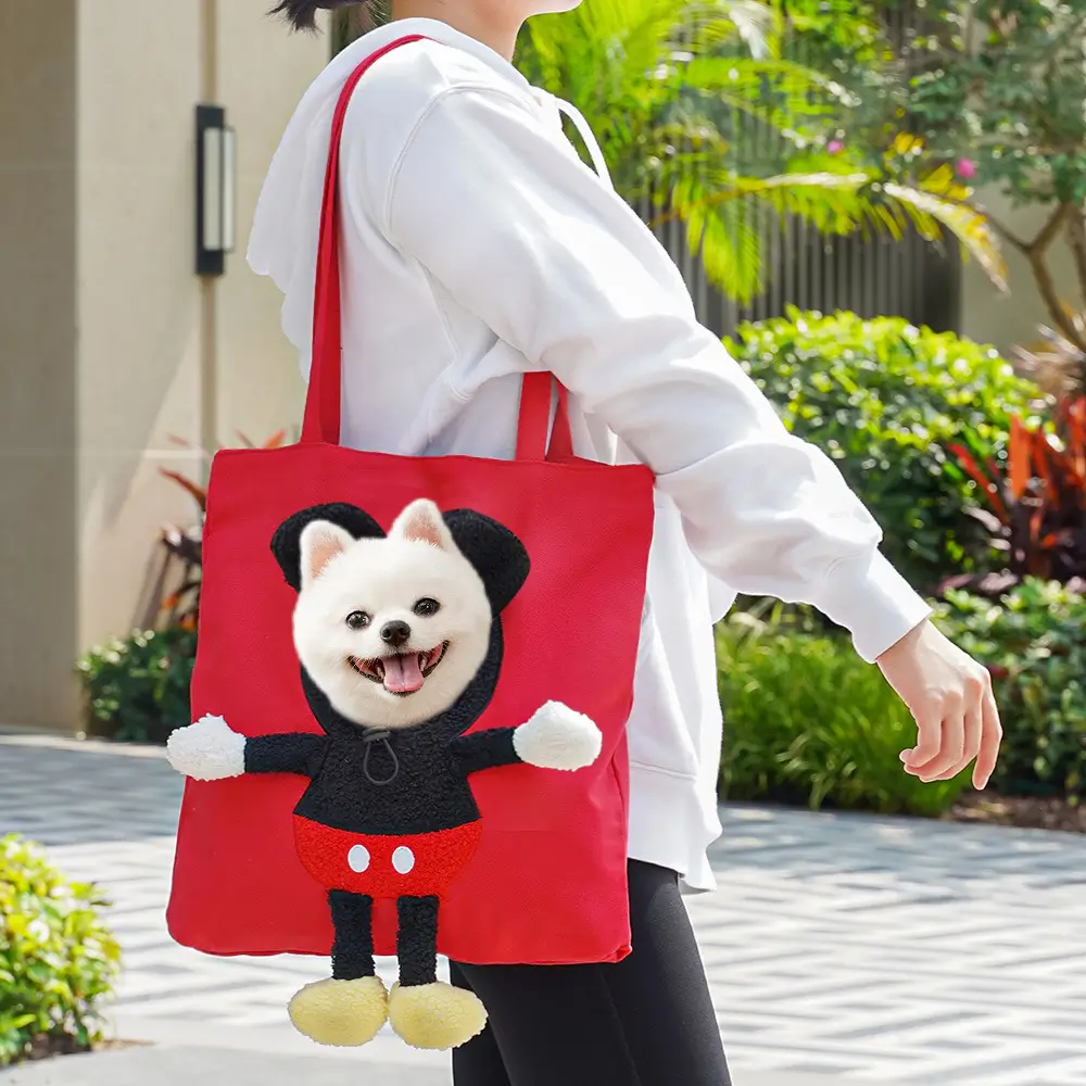 Pet Outgoing Cat Crossbody Bag with Cat Design - Image 12