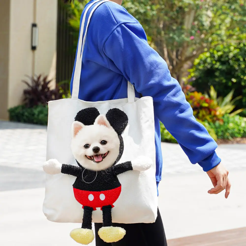 Pet Outgoing Cat Crossbody Bag with Cat Design - Image 14