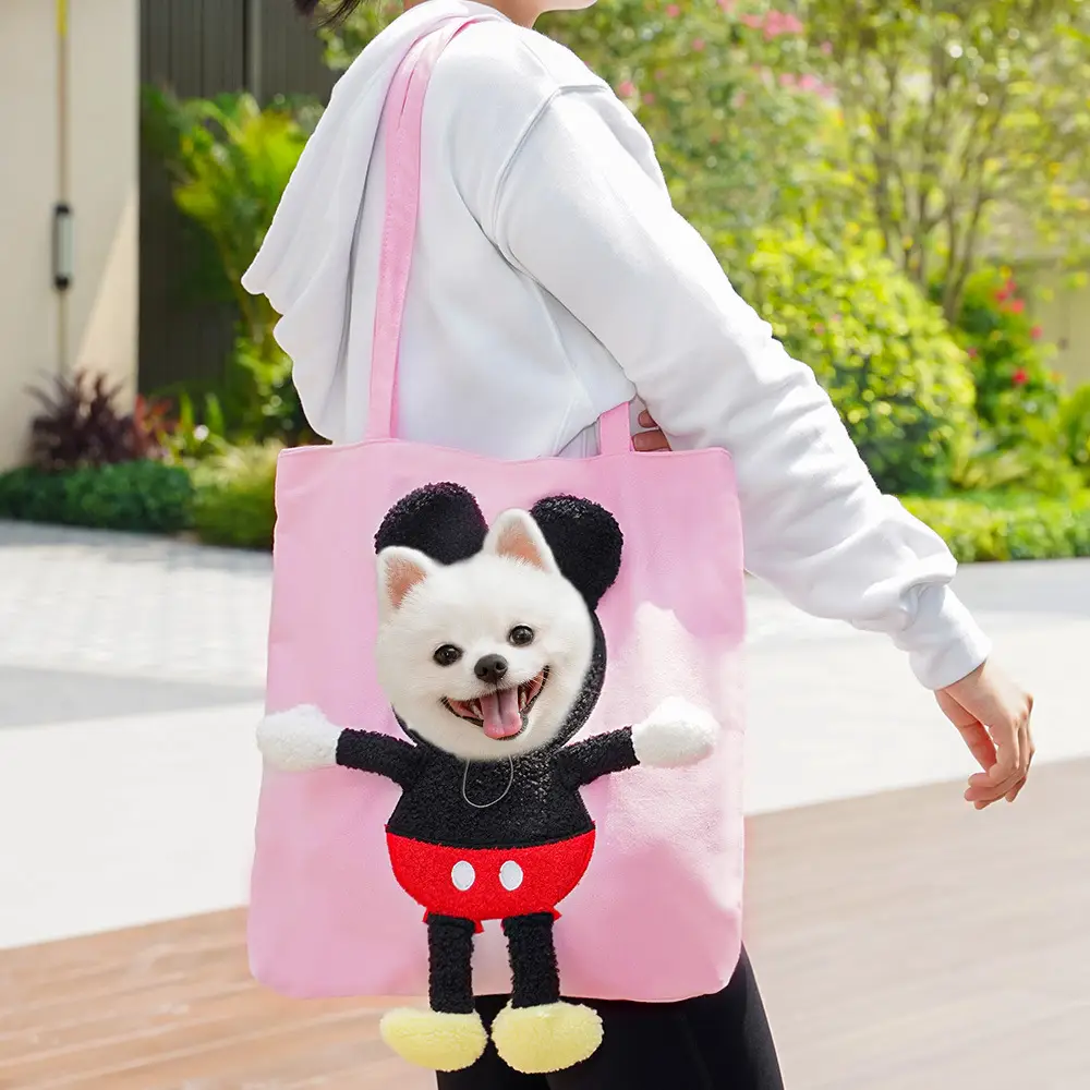 Pet Outgoing Cat Crossbody Bag with Cat Design - Image 15