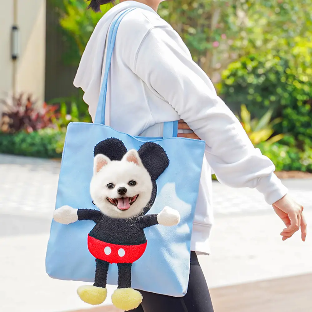 Pet Outgoing Cat Crossbody Bag with Cat Design - Image 17