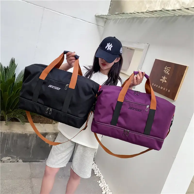 Dry Wet Separation Yoga Fitness Bag Large Capacity Crossbody