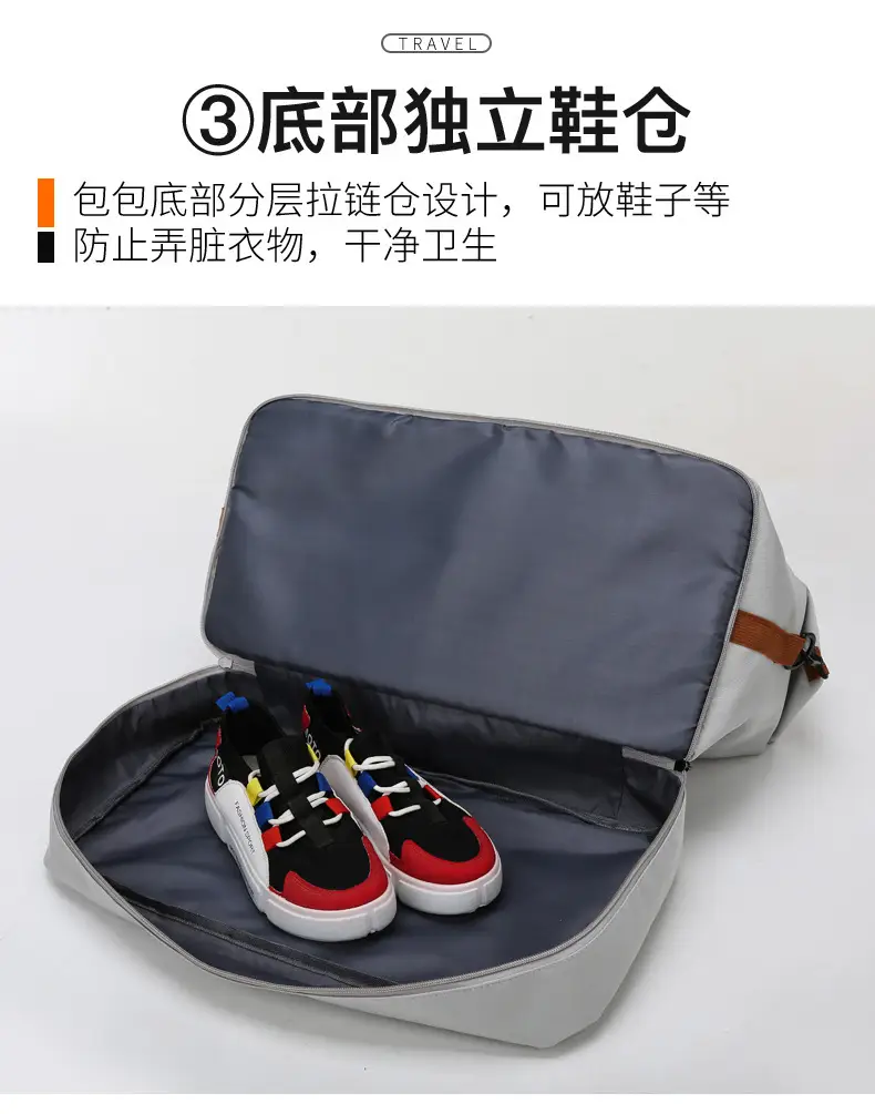 Dry Wet Separation Yoga Fitness Bag Large Capacity Crossbody — feature 14