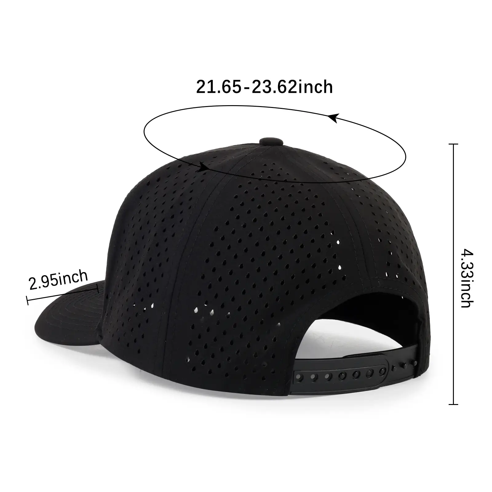 Men's Green Laser Punching Trucker Cap with Mesh Back