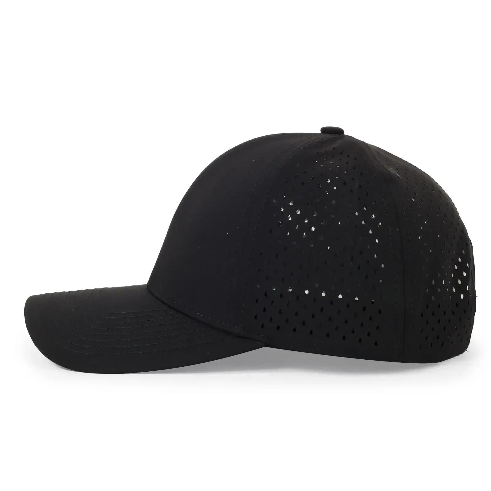 Women's Burgundy Laser Punched Baseball Cap Summer