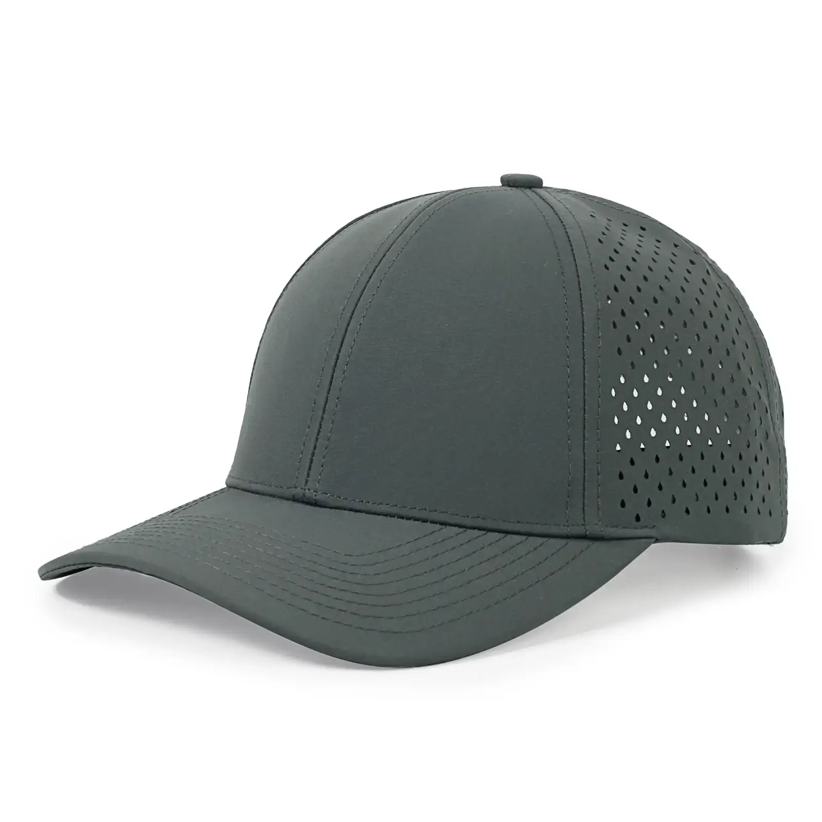 Women's Burgundy Laser Punched Baseball Cap Summer