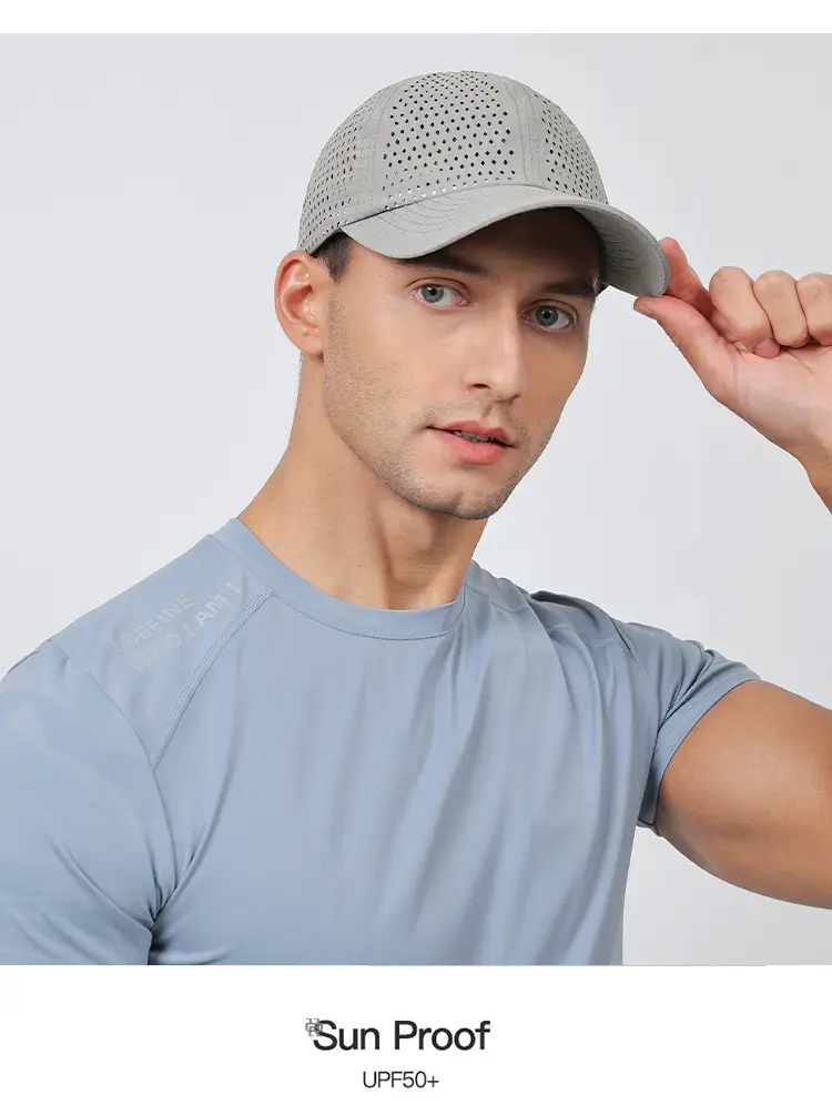 Men's Black Mesh UV Protection Cap Large — feature 19