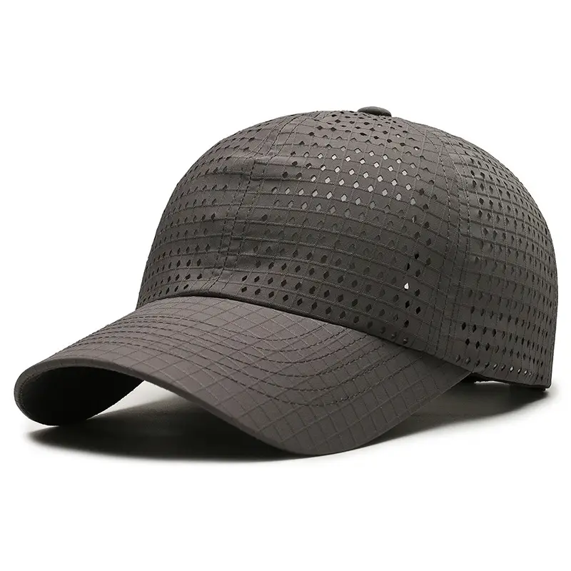 Men's Black Mesh UV Protection Cap Large - Image 6