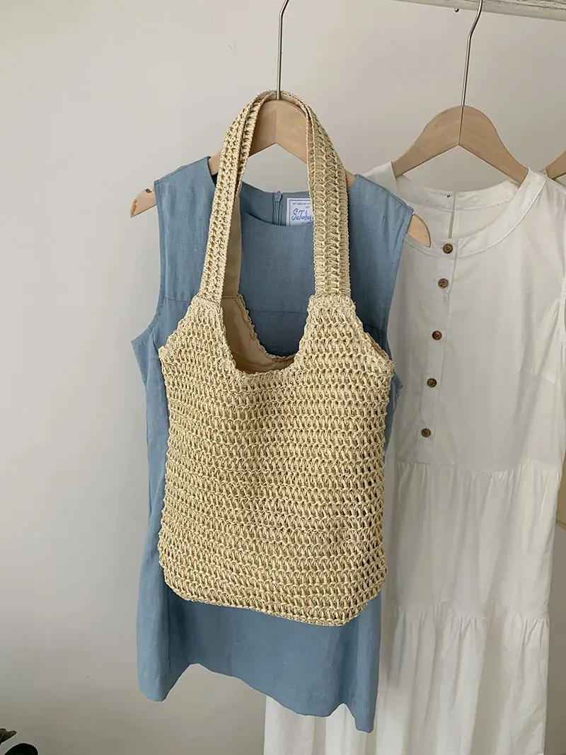2026 Summer Straw Woven Shoulder Bag Large Capacity - Image 3