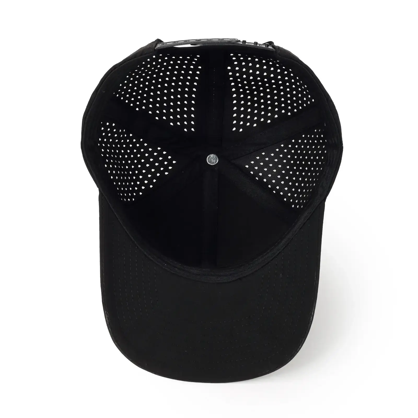Men Grey Laser Punched Sun Hat Beaded Cap - Image 20