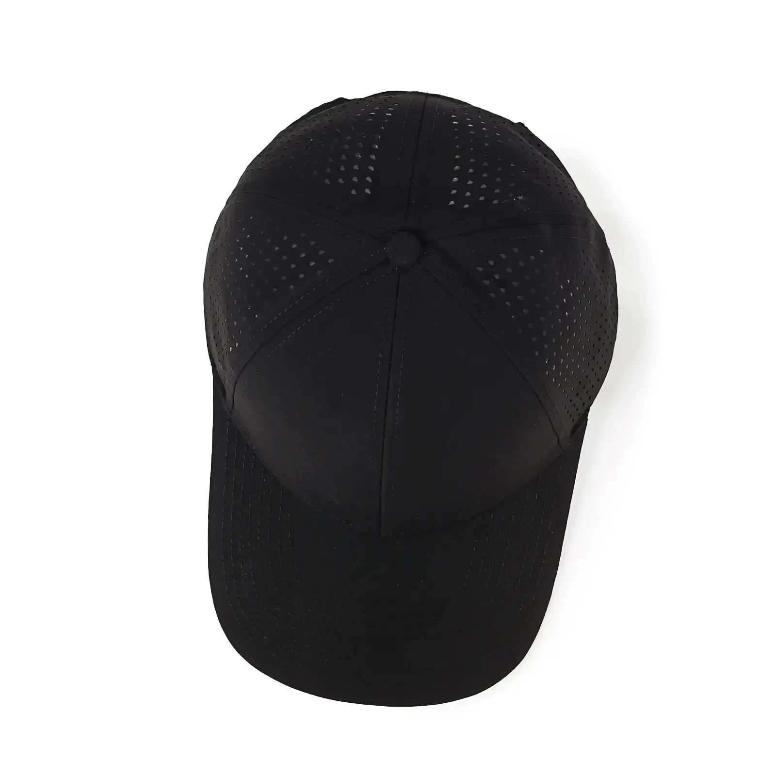 Men Grey Laser Punched Sun Hat Beaded Cap — feature 5