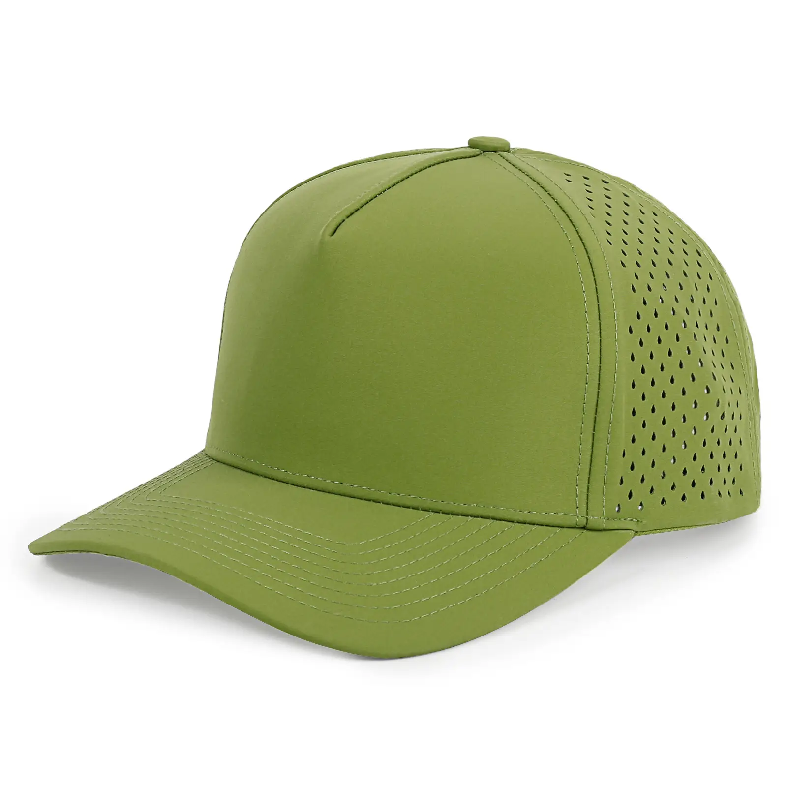 Men Pink Laser Punched Baseball Cap - Image 6